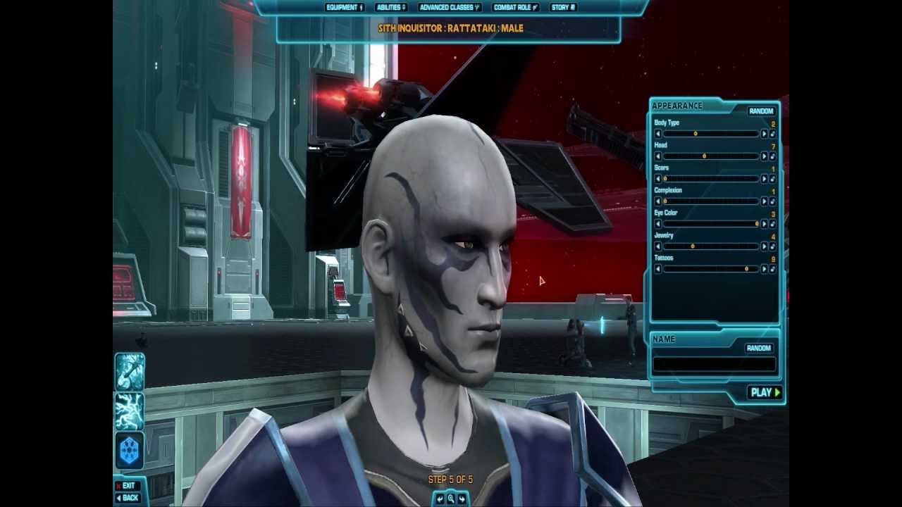 the old republic character creation